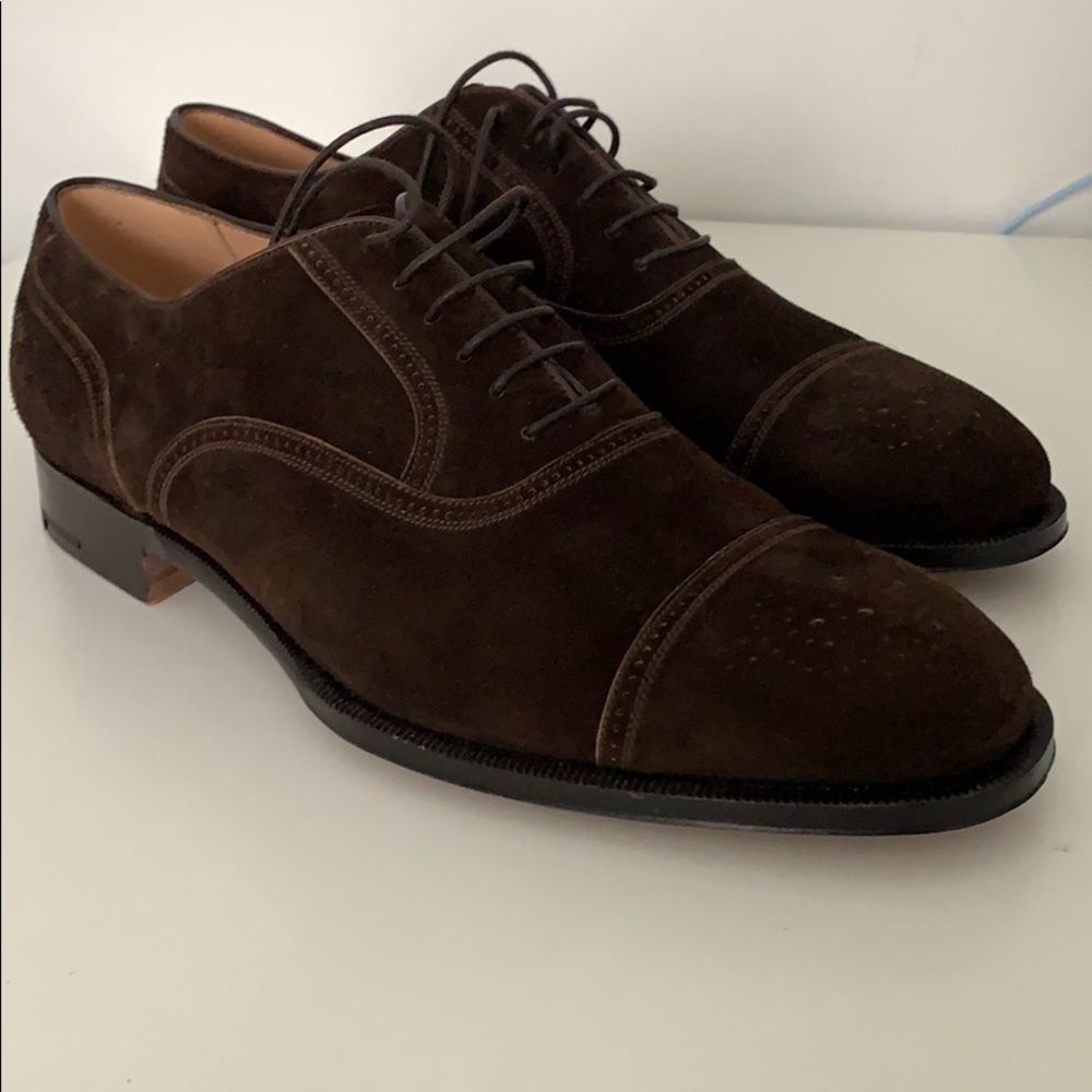 NWOT Bespoke “Massimo Bizzocchi” Suede dress shoes